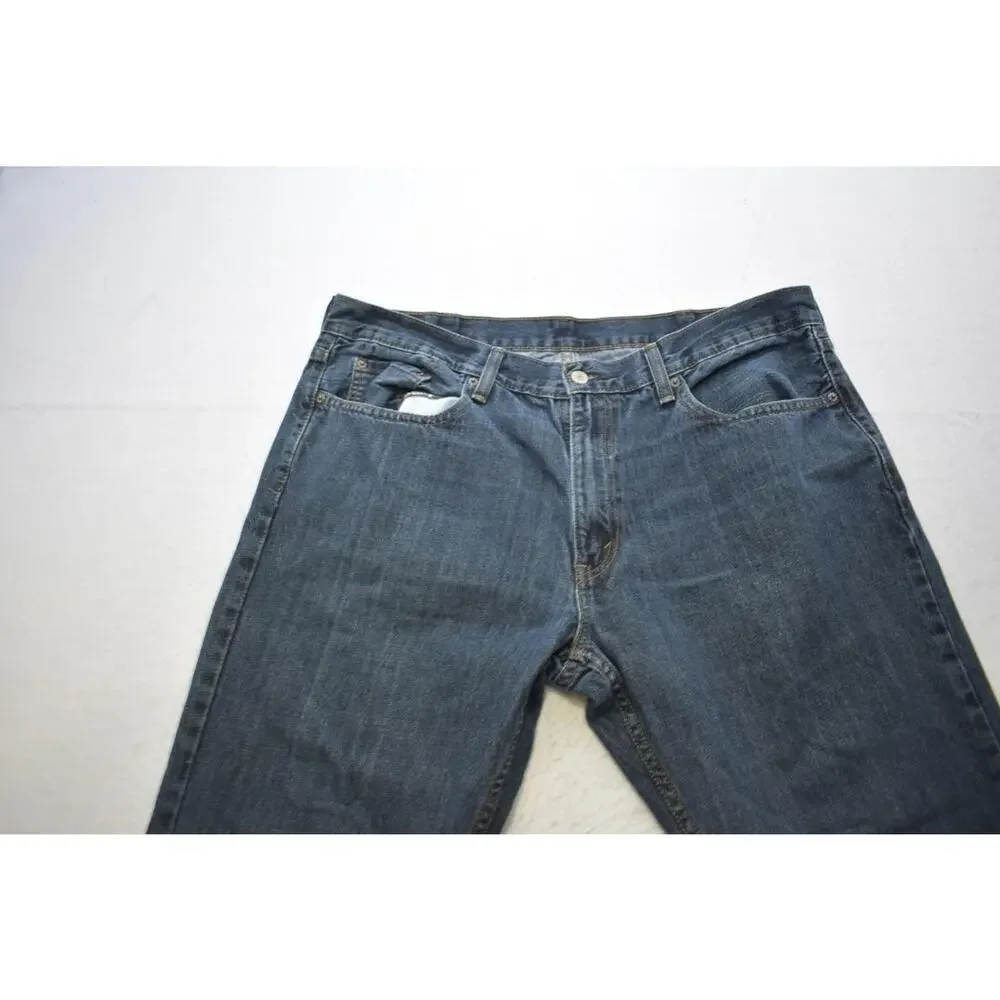 Levi's 559 Relaxed Straight Fit Blue Denim Jeans Mens Size 38‎ x 30